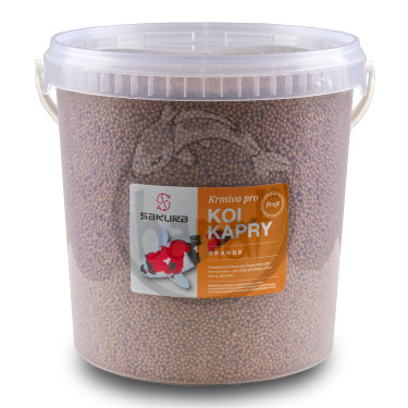 Orange - 3 mm kbelík 10 l (4900 g) krmivo pro koi