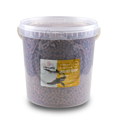 Prémiové krmivo pro jesetery Steco repro - 9 mm kbelík 10 l (7200 g)