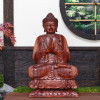 Buddha Atmandiali Mudra 100 cm - dřevořezba