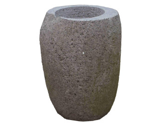 Kamenná nádoba s otvorem v. 37 cm