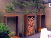 Cortenový dřevník 150 x 40 x 180 cm