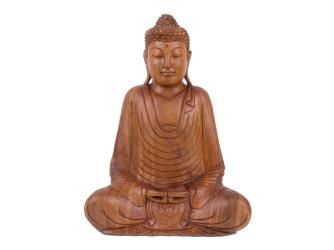 Buddha Dhayana Mudra 40 cm - dÅ™evoÅ™ezba