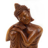 Buddha s nakloněnou hlavou 30 cm - dřevořezba