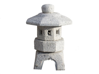 JaponskÃ¡ lucerna Sen Yu Ji lampa 45 cm - Å¡edÃ½ granit