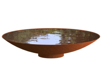 BAZAR - Cortenová mísa na vodu 120 x 21 cm