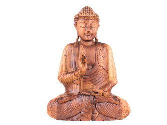 Buddha 60 cm - dÅ™evoÅ™ezba