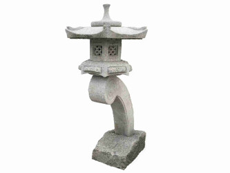 Japonská lampa Rankei 50 cm - šedý granit