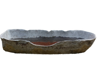 Kamenná nádržka tsukubai oválná výška 12-16 cm
