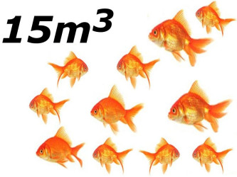 Jezírko pro hodně ryb nebo koi do 15 m3