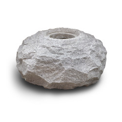 Hrubě tesaná kamenná nádržka pr. 55 cm - žula