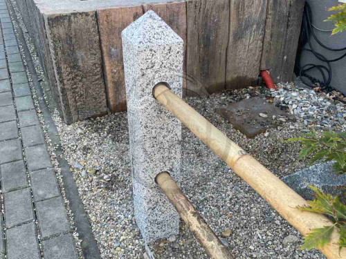Žulový plotový sloupek - koncový 60 cm
