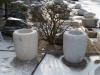 Kamenná nádržka Natsume 45 cm - šedá žula