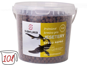 Prémiové krmivo pro jesetery Steco repro - 9 mm kbelík 10 l (7200 g)