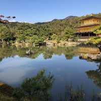 |5295| | Chrám Kjóto Kinkakuji - Zlatý pavilón