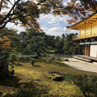 |5326| | Chrám Kjóto Kinkakuji - Zlatý pavilón